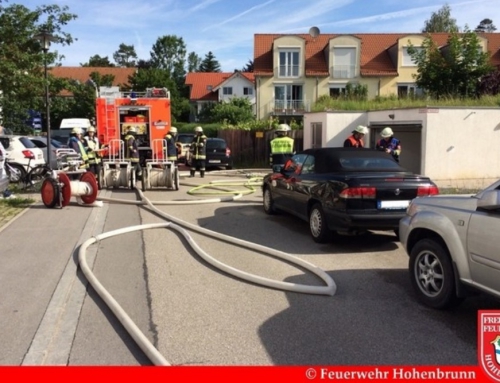 Tiefgaragenbrand in Riemerling