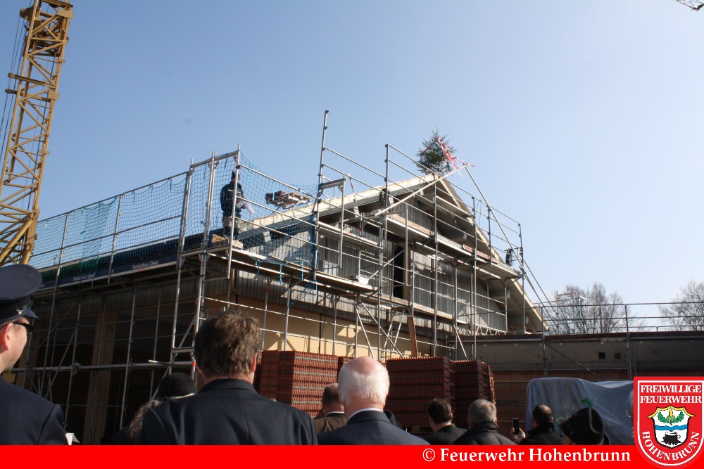 Richtfest Gerätehaus Feuerwehr Hohenbrunn