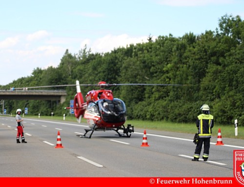 Motorradunfall auf der A99