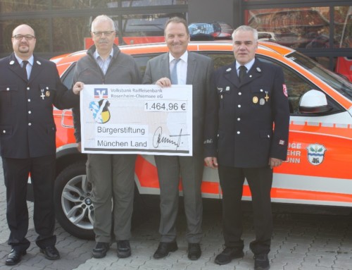 Bürgerstiftung München-Land unterstützt Feuerwehr Hohenbrunn