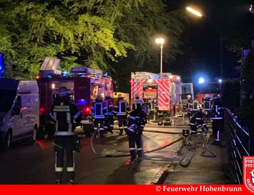 Zimmerbrand im Hohenbrunner Gewerbegebiet