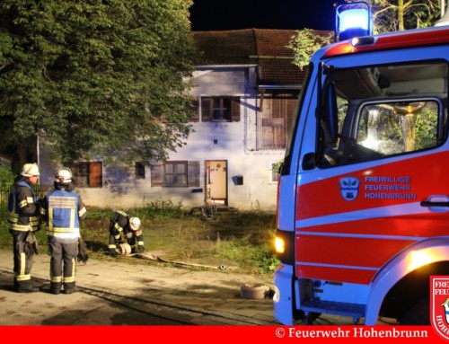 Zimmerbrand im leerstehenden Bauernhof